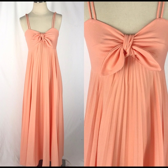 Vintage Dresses & Skirts - Peachy 🍑 Vintage Cocktail Dress | Maxi